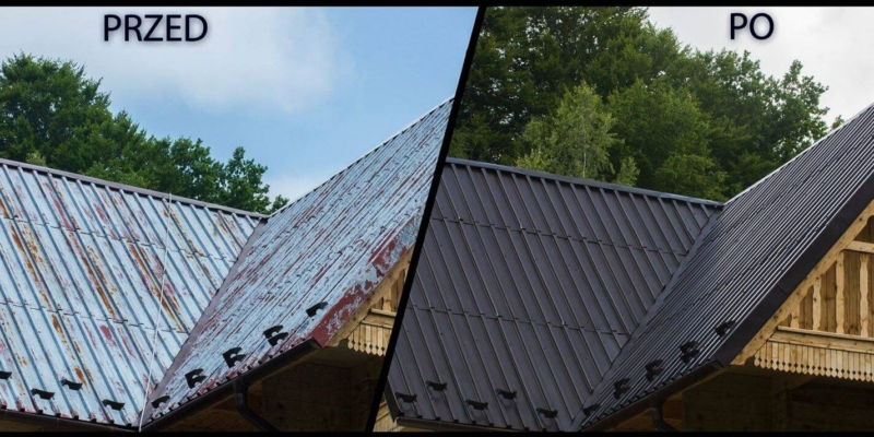 Metamorphose eines Blechdachs