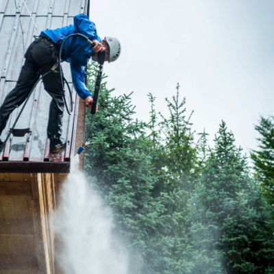 Hochdruckreinigung von Dächern