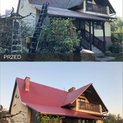 malowanie-dachu-blachy-falistej-Katowice-biotop-zdjęcie Metamorfoza pomalowanego dachu z blachy falistej