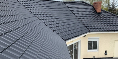 malowanie-dachówek-betonowych-we-Wrocławiu-Opole Pomalowane dach z dachówki betonowej