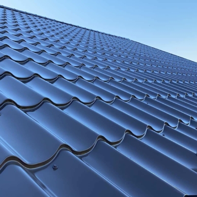 malowanie-dachu-blachodachówki-biotop-na-gorąco-Royal-farba-do-dachówki-blachy (4) Pomalowany dach - Fragment